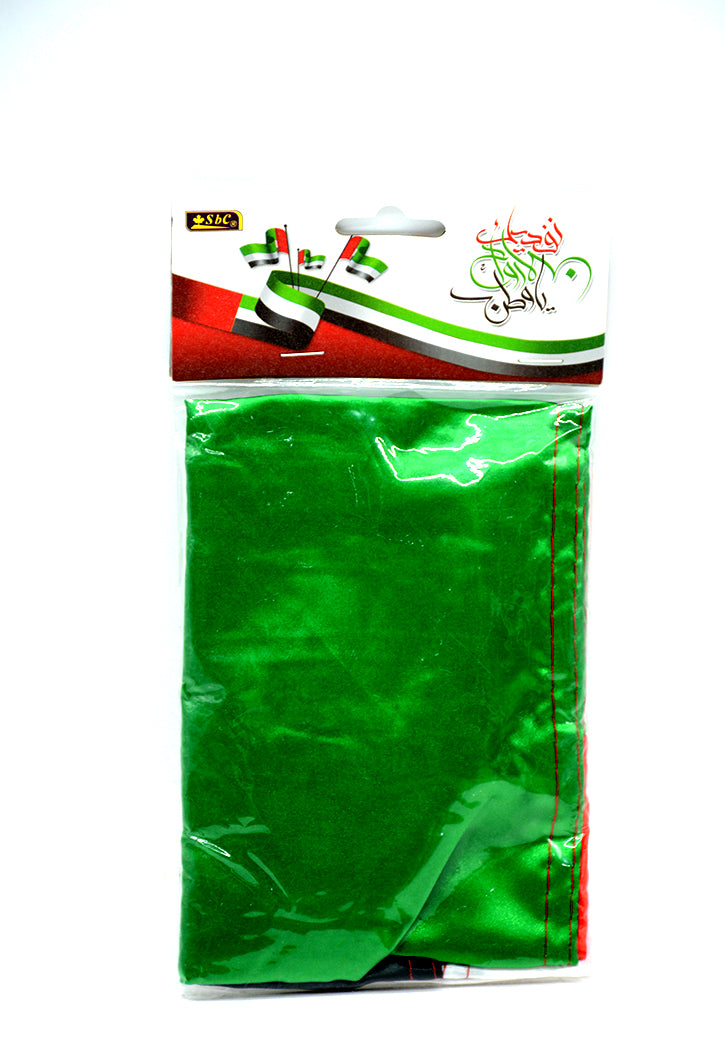 UAE SATIN FLAG 60X40 W/PLASTIC