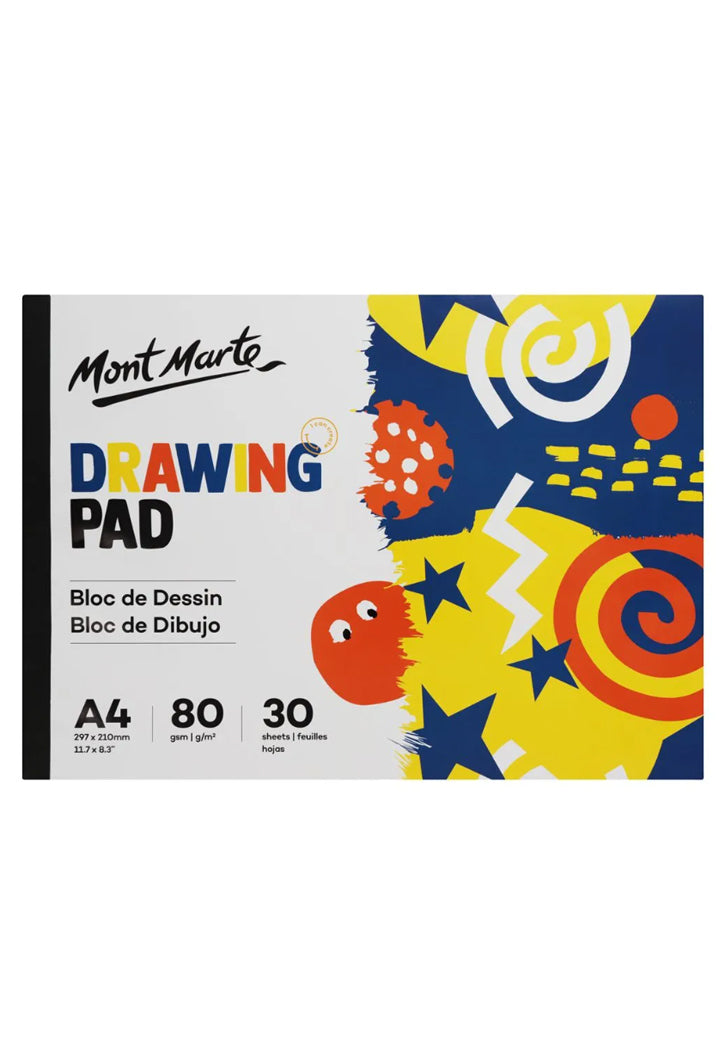 MONT MARTE DRAWING PAD 80GSM 30SHT A4