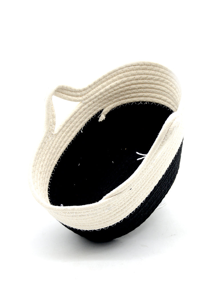 OVAL SHAPE WOOL BASKET W/HANDLE 35X18CM MEDIUM