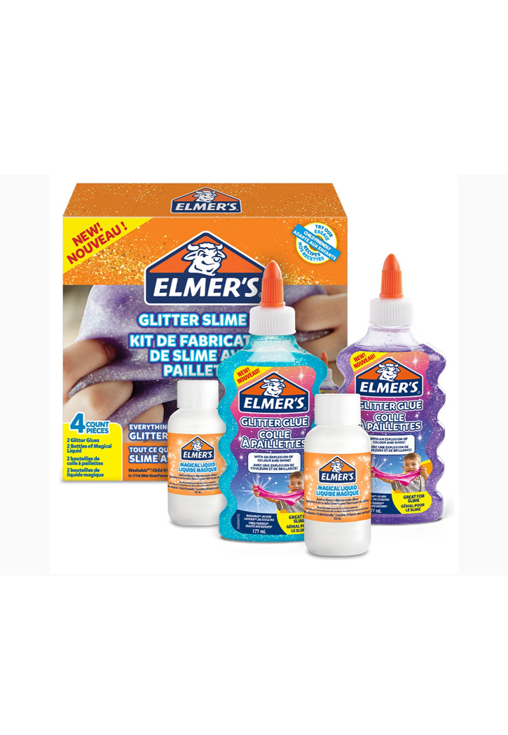 ELMERS GLITTER SLIME KIT 4PIECES