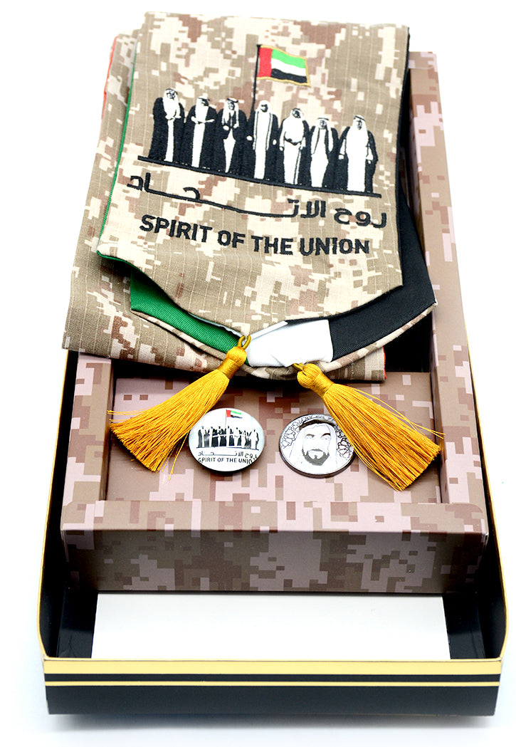 SBC UAE DELUXE SCARF W/2PC BADGE SET