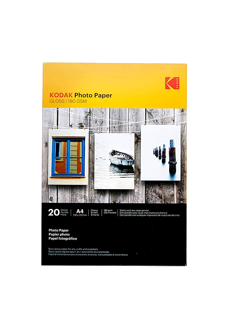 KODAK PHOTO GLOSS PAPER 180GSM 20SHT A4