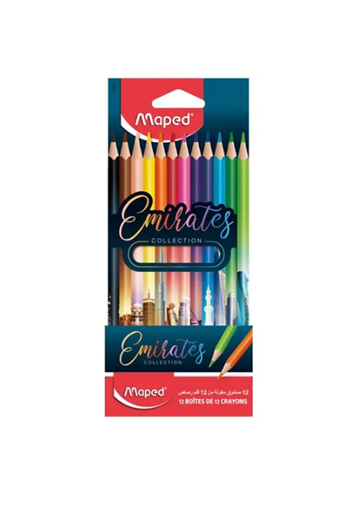 MAPED EMIRATES COLOURED PENCILS 12PCS/PKT