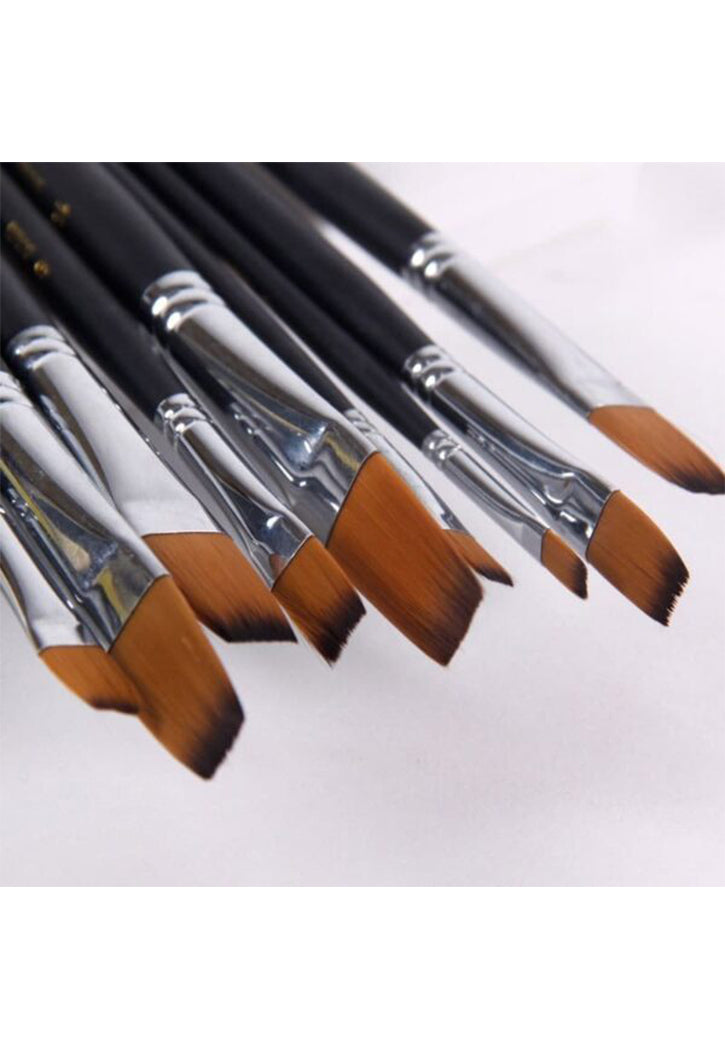 BIANYO COROT SYNTHETIC ARTIST PAINT BRUSH 9PCS FLAT