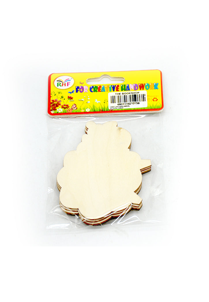 CRAFT WOODEN ANIMAL 5PCS/PKT-SHEEP