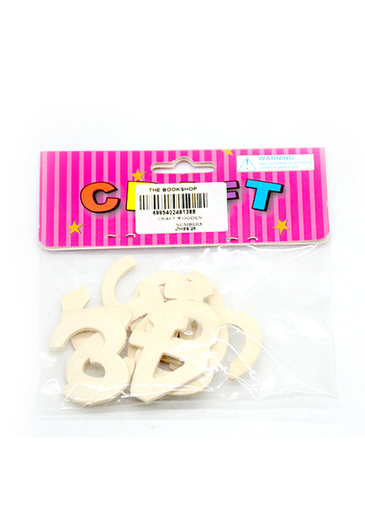 CRAFT WOODEN NUMBERS