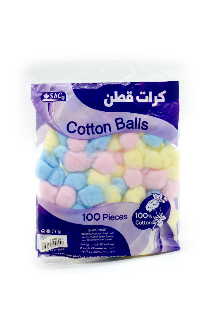 SBC COLOR COTTON BALL 100PCS