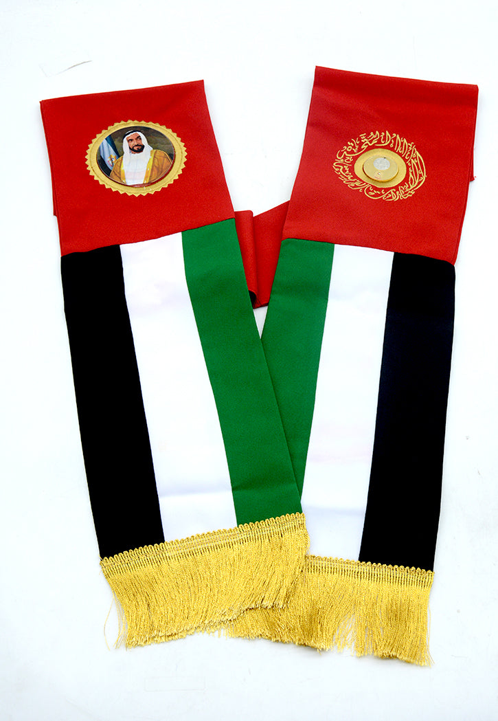 UAE NATIONAL DAY COTTON Sشال سكارف الامارات ARF 3D FALOCON +SHEIKH ZAYED