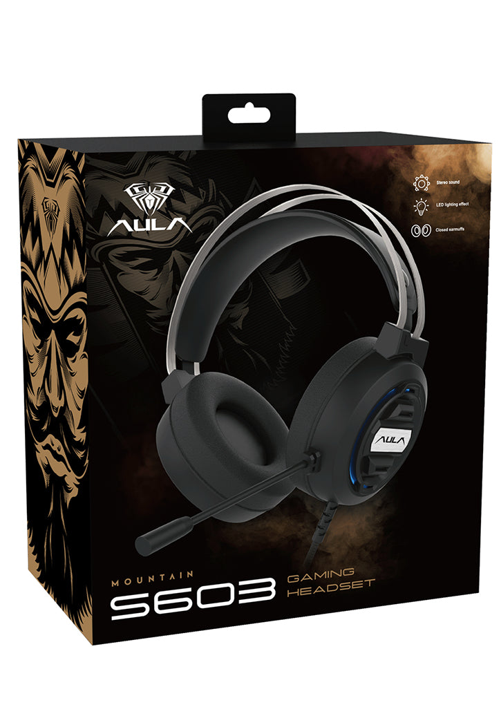 سماعات رأس أولا للألعاب AULA MOUNTAIN GAMING HEADSET S603 3.5MM+USB