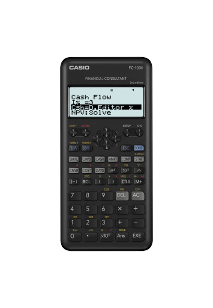الة حاسبة كاسيو CASIO FINANCIAL CALCULATOR FC-100V 2ND EDITION