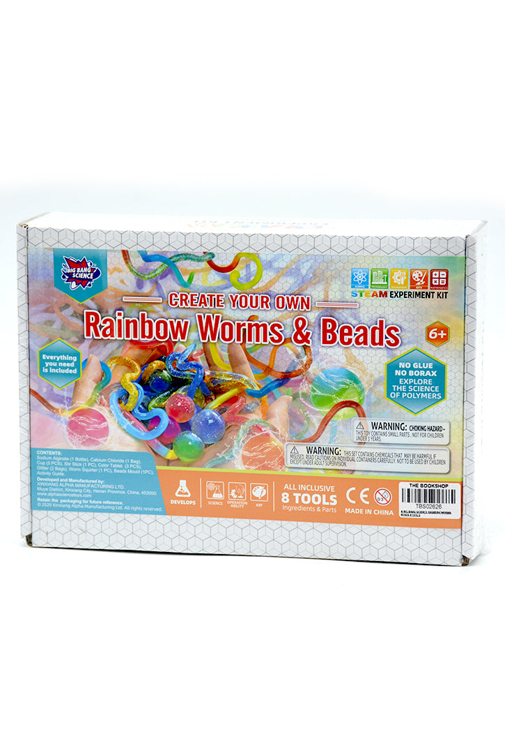 BIG BANG SCIENCE-RAINBOW WORMS & BEADS 8TOOLS