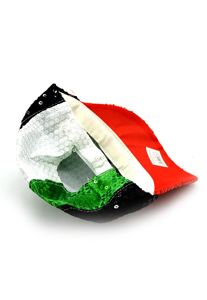 UAE FLAG COL SEQUINS CAP W/UAE