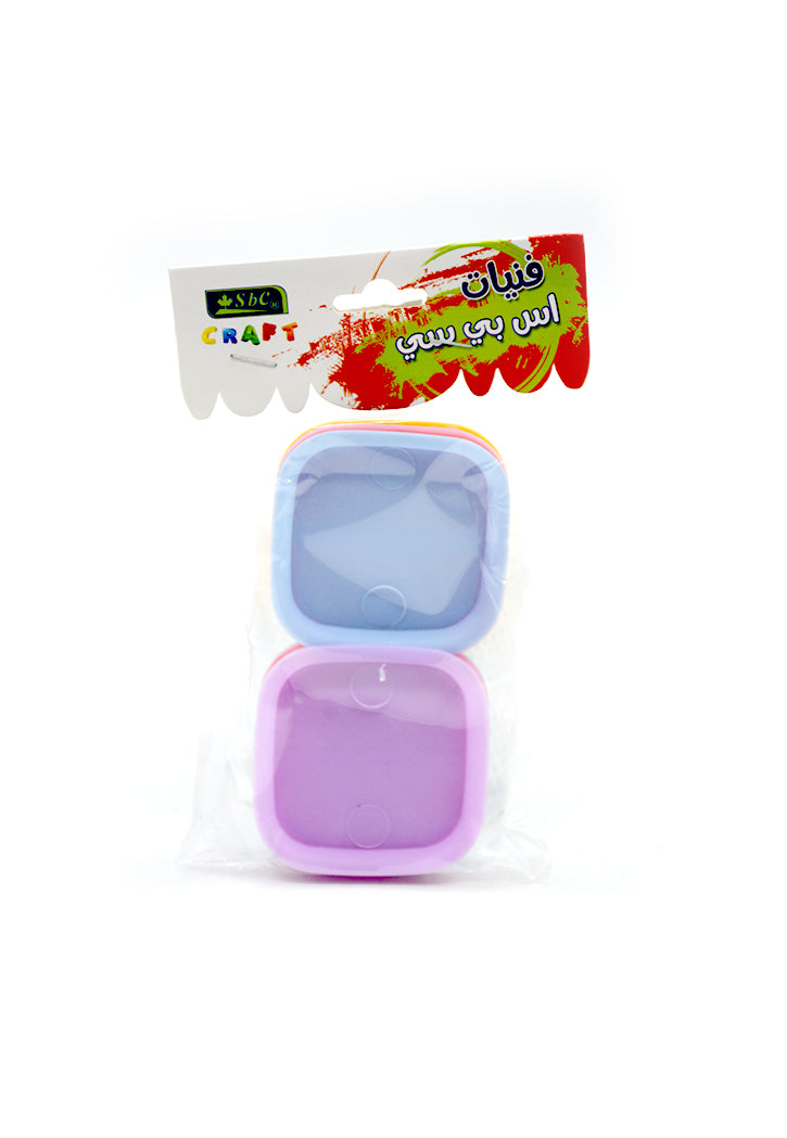 SBC CRAFT PLASTIC CONTAINER BASE 8PCS/PKT