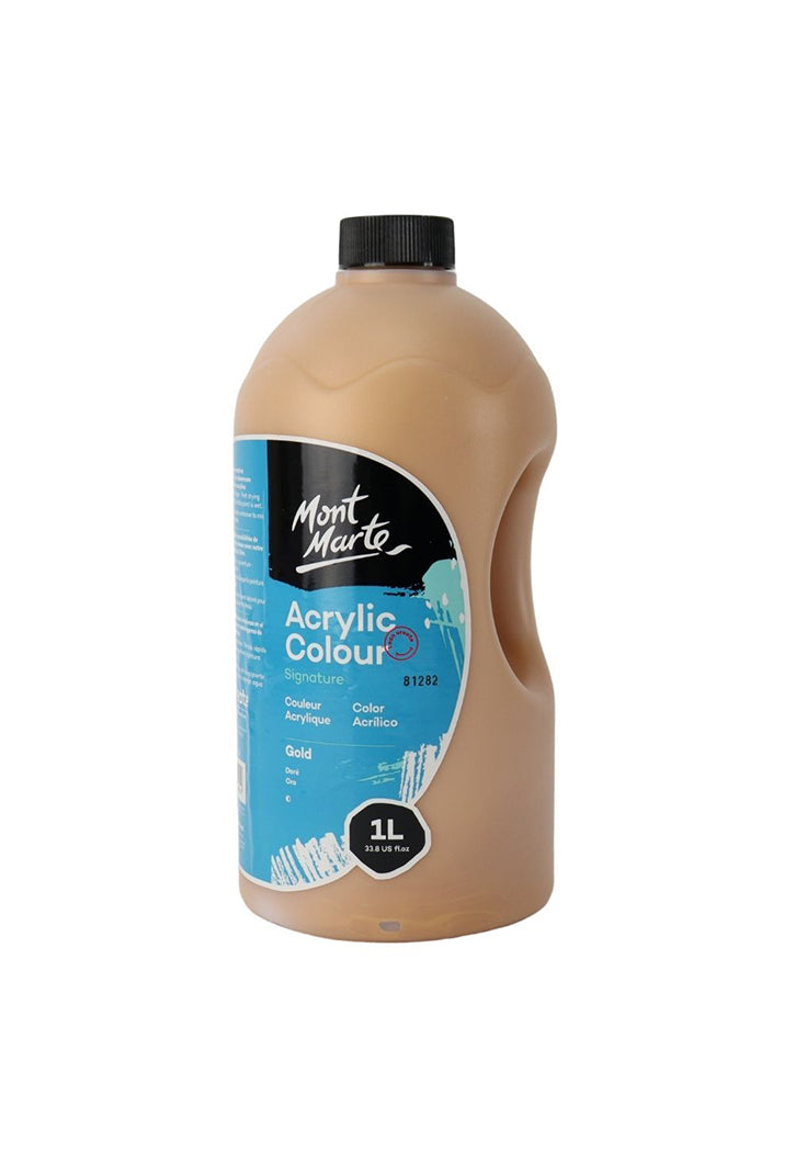 MONT MARTE SIGNATURE ACRYLIC COLOUR 1L-GOLD