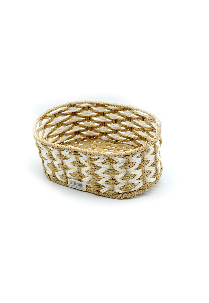 OBLONG TWINE BASKET SMALL