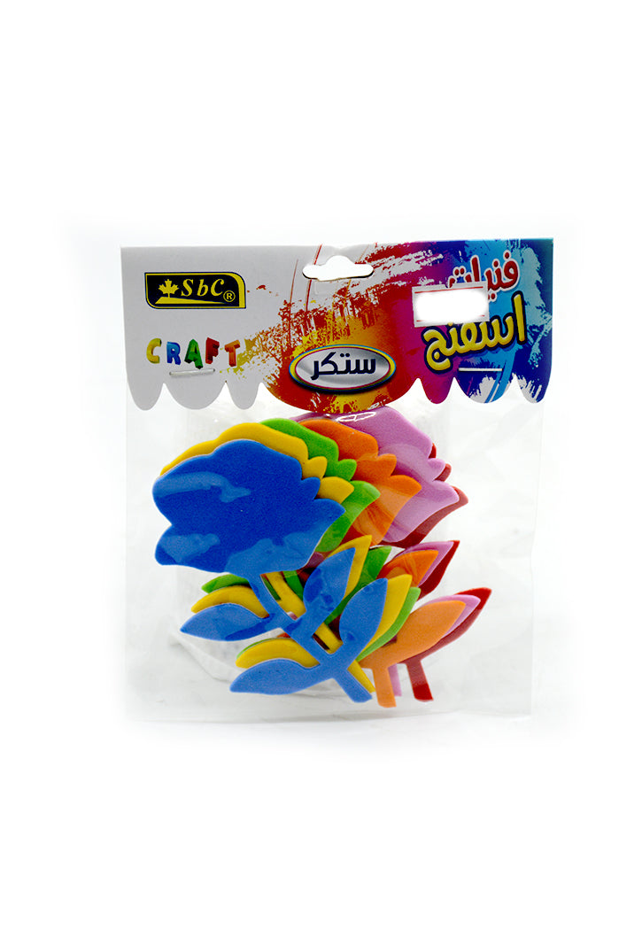 SBC CRAFT ADHESIVE EVA FOAM SHAPES -FLOWER