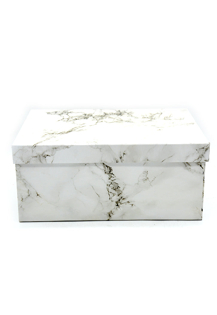 RECTANGLE PAPER GIFT BOX MARBLE DESIGN ASSTD 1-SMALL