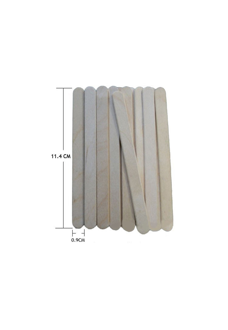 CRAFT WOODEN STICK PLAIN 50PCS/PKT-110MM