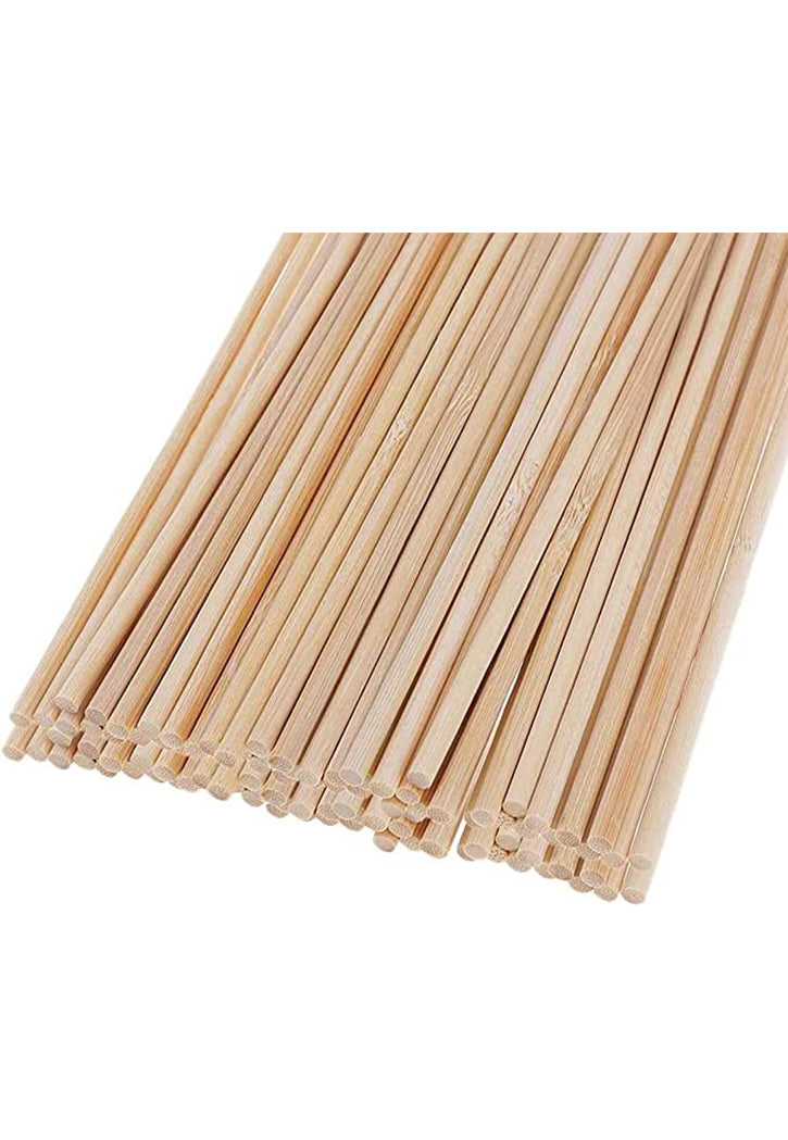 WOODEN ROUND THIN STICK 35PCS/PKT