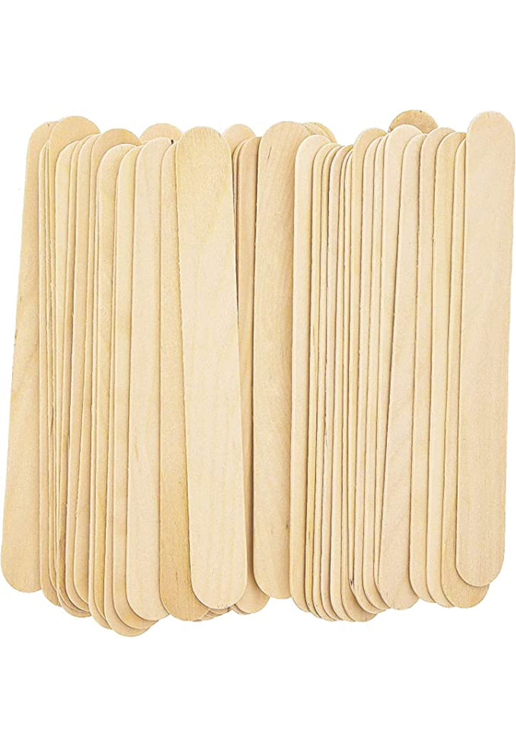 CRAFT WOODEN STICKS PLAIN BIG 50P/PKT 150MM