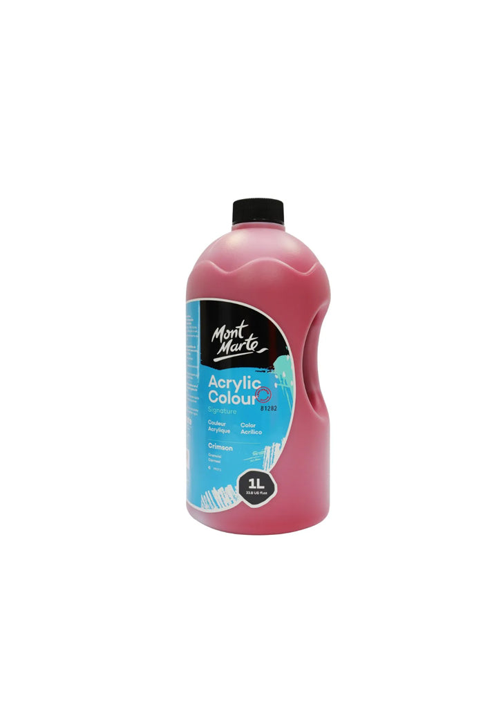 MONT MARTE SIGNATURE ACRYLIC COLOUR 1L-CRIMSON