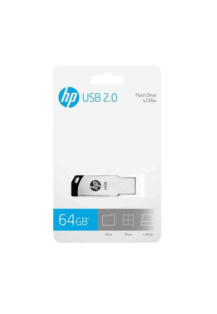 HP USB 2.0 FLASH DRIVE 64GB V236W METAL