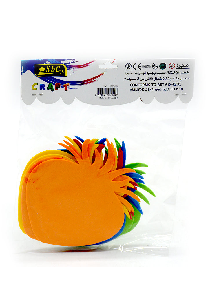 SBC EVA SPONGE SHAPES 10PC/PKT STRAWBERRY